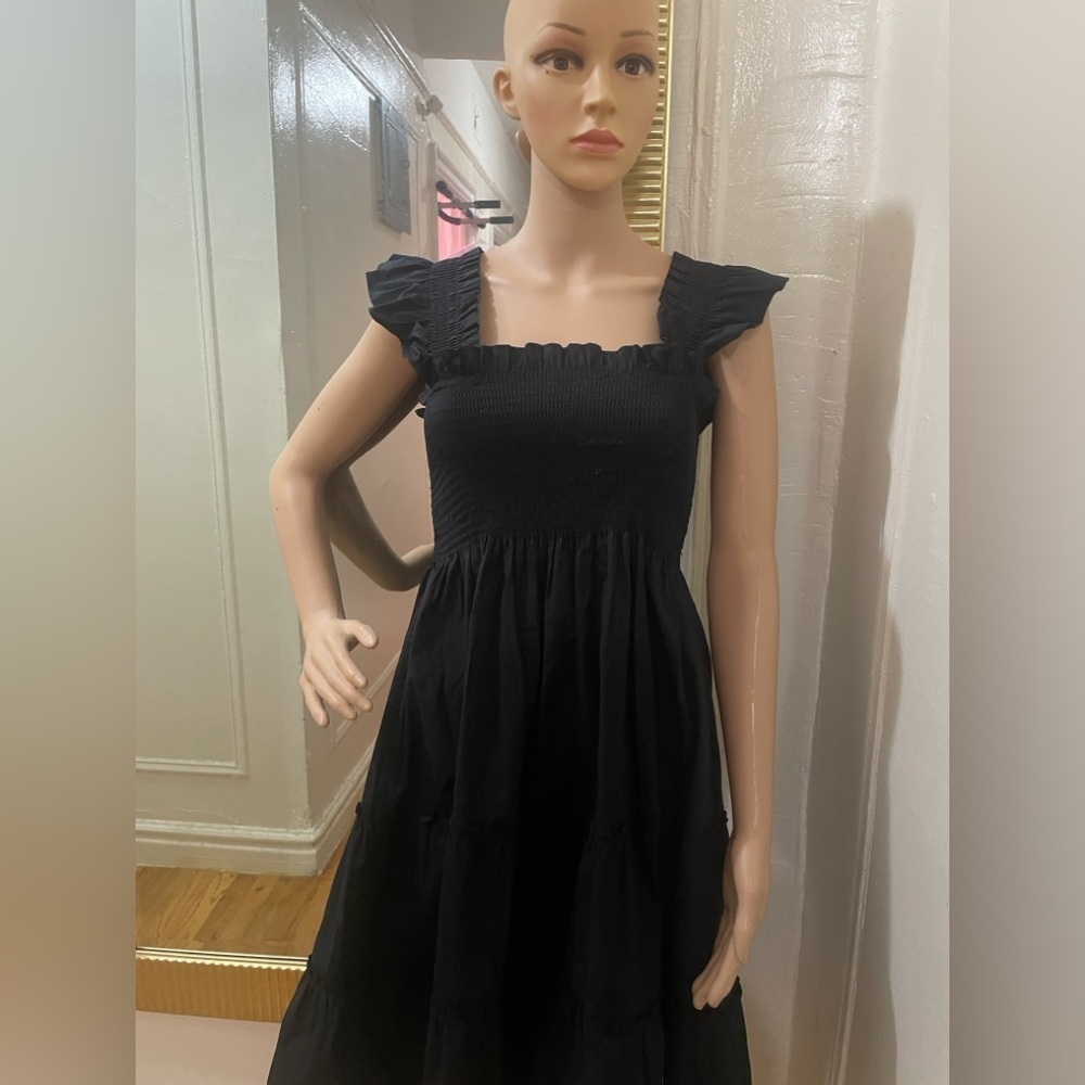 Hill House Black Ruffle Mini Dress - Picture 8 of 12